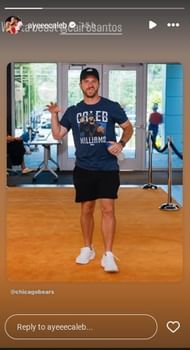 Caleb Williams' 3-word message to Bears kicker Cairo Santos /@ayeeecaleb
